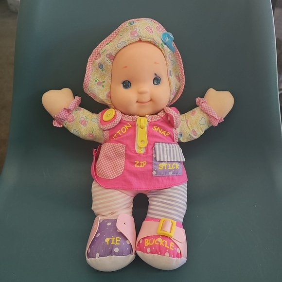 Vintage Goldberger Zip-ity Do Dolly Baby Doll Button Snap Zip Stick Buckle Tie - Picture 1 of 11